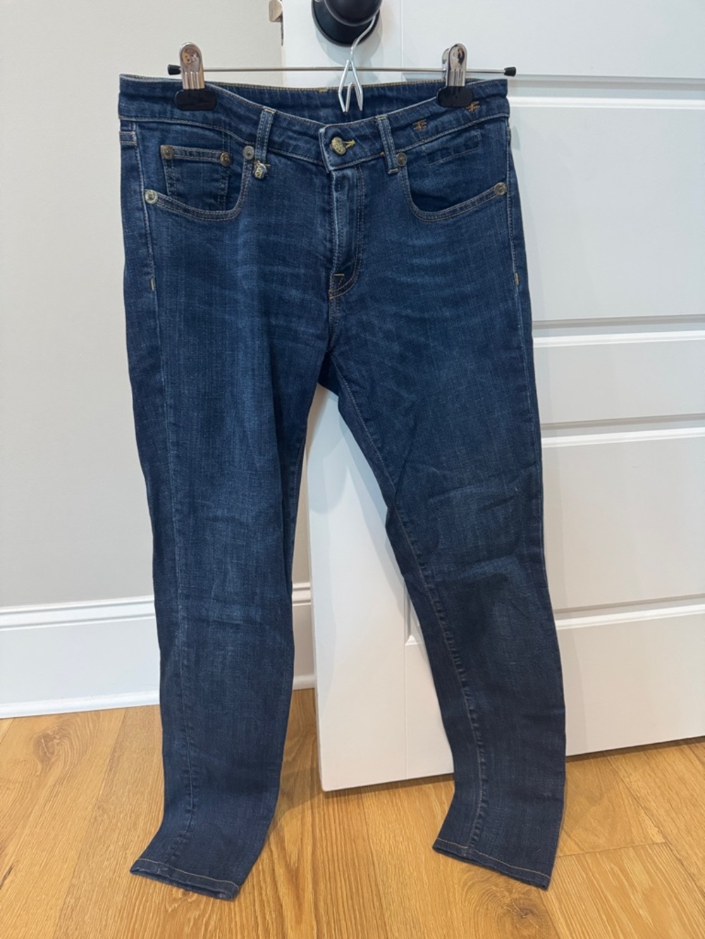 R13 Men's Slim Dark Indigo Jeans